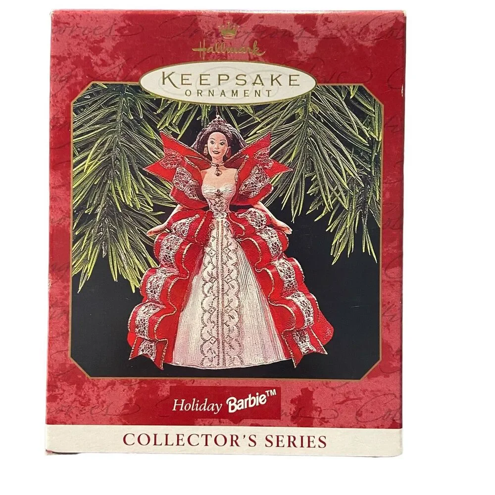 Vintage Hallmark 1997 Keepsake Ornament Holiday Barbie #5‎ In Series